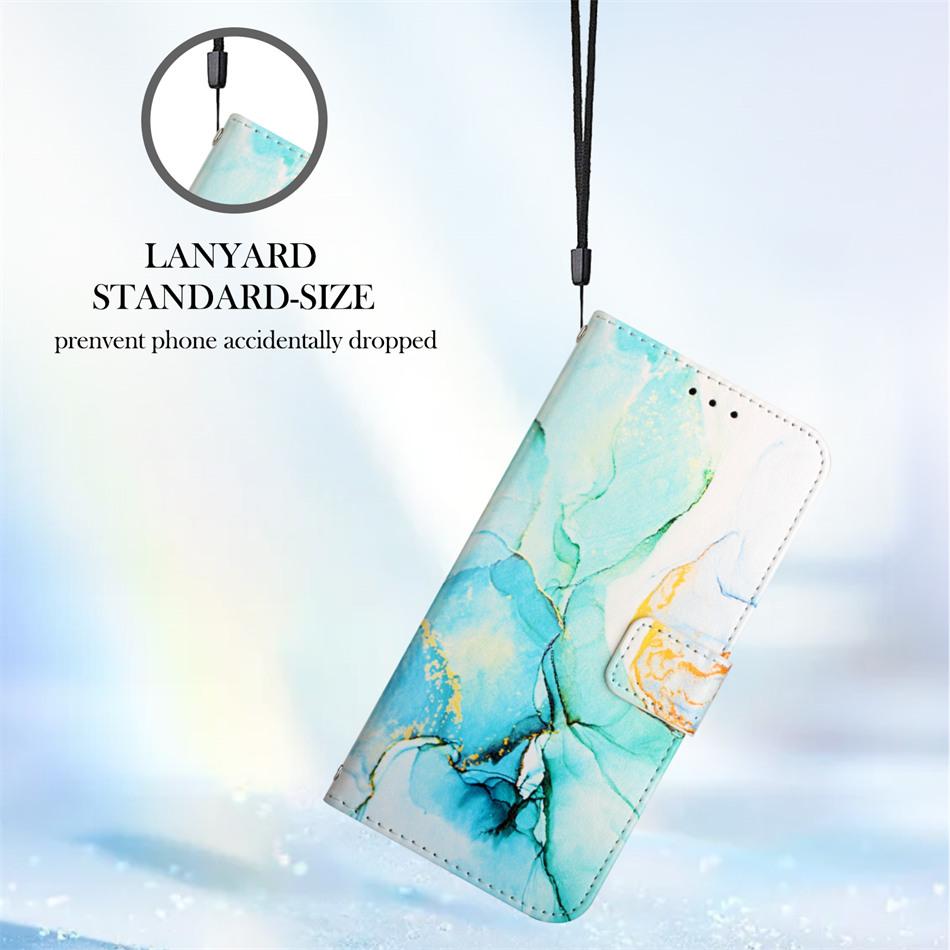 Flip Marble Color Phone Case For Funda OnePlus One Plus Nord 20 10 Pro N200 CE 2 5G Card Slots Wallet Leather Capa D03G