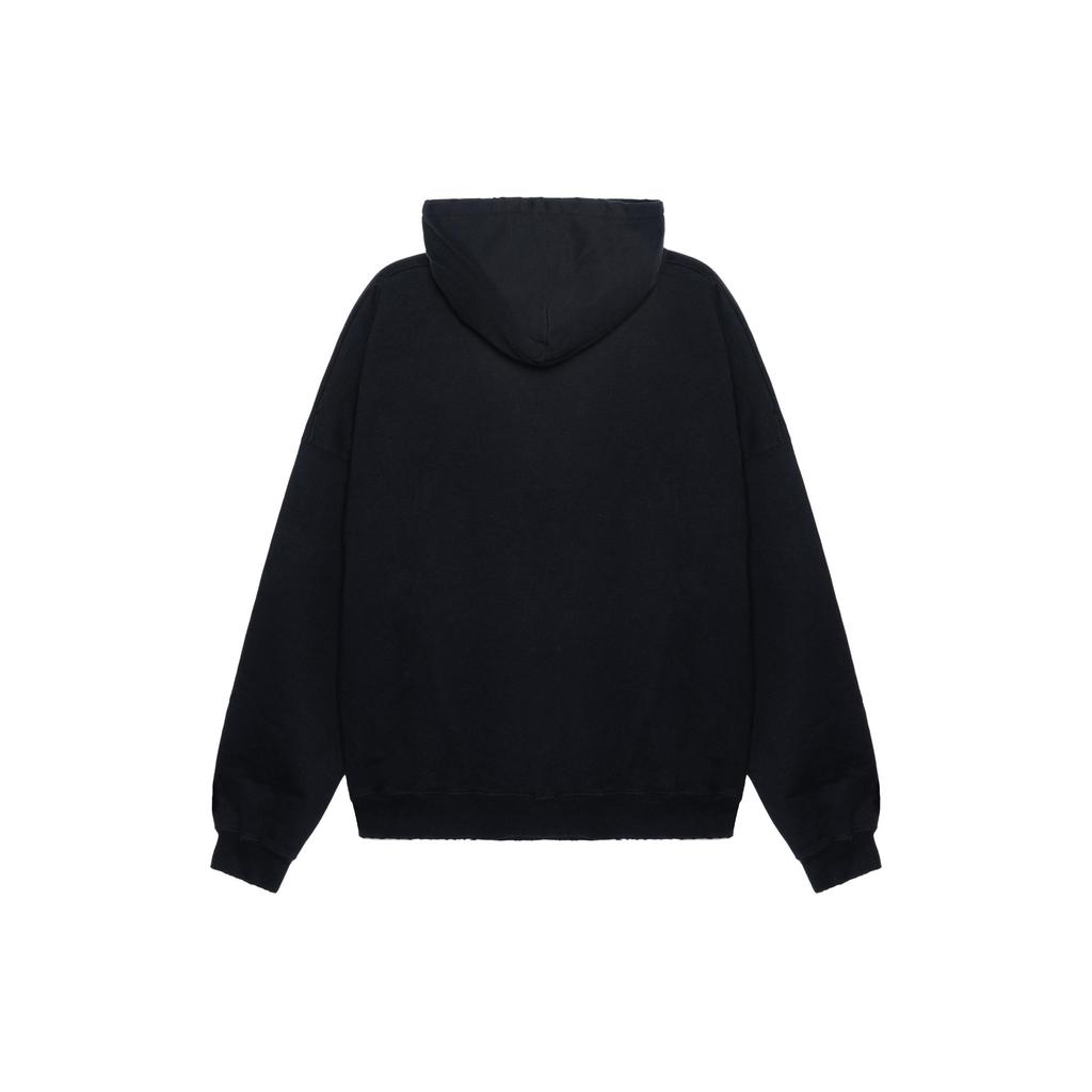 Balenciaga Script Logo Oversized Popover Hoodie 'Black White' Men's 674986TMVB51070