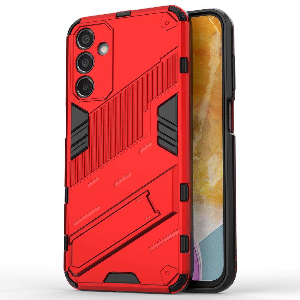 For Samsung Galaxy M15 5G Case Kickstand Anti-Scratch PC+TPU Armour Phone Cover