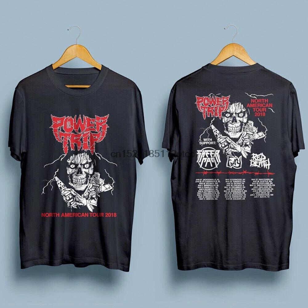 New Power Trip North American Tour 2018 TShirt Black Unisex T-Shirt S