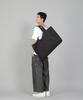 Seinteukeulu Double Cargo Cropped Pants Dcp-382 Denim Gray Black