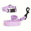 Dog Collar and Leash Set Adjustable Dog Collar PVC Waterproof Dog Leash Collar For Small Medium Large Dogs