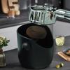 Shock-Absorbent Coffee Knock Box Anti-slip Espresso Dump Bin For Coffee Grounds With Removable Knock Bar Coffee Grind Waste Bin