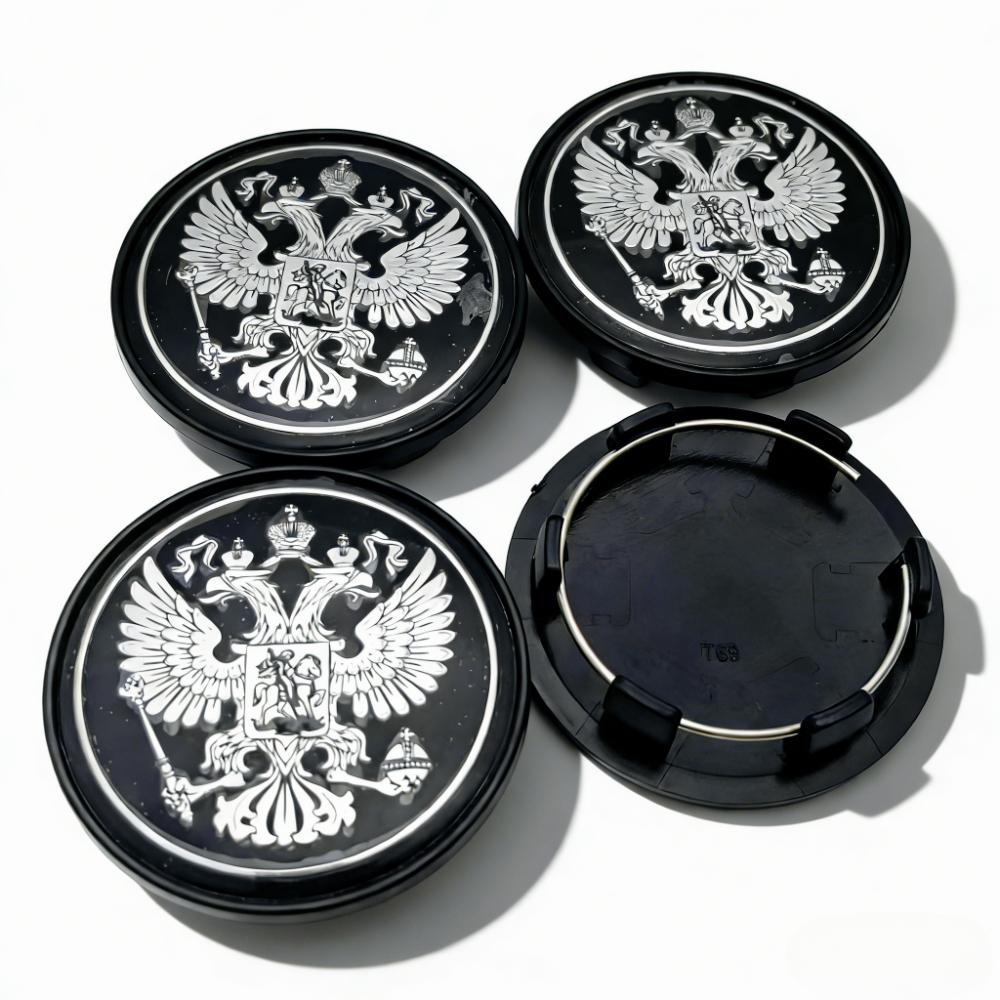 4pcs Russian Coat of Arms Logo Emblem Car Wheel Center Caps 69MM 56MM Wheels Hub Dust Cap Rim Hubcaps Cover Replace Accessories