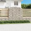 VidaXL Arched Gabion Basket Gabion Cage Gabion Wall Stone Basket Gabion for Stone Garden Patio Exterior 153470