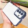 Funda de Silicona Transparente con Chapado de Diamante Para Samsung Galaxy A17 A16 A26 A36 A56 A06 A15 A25 A35 A55 A14 A24 A34 A54 A05 Cubierta