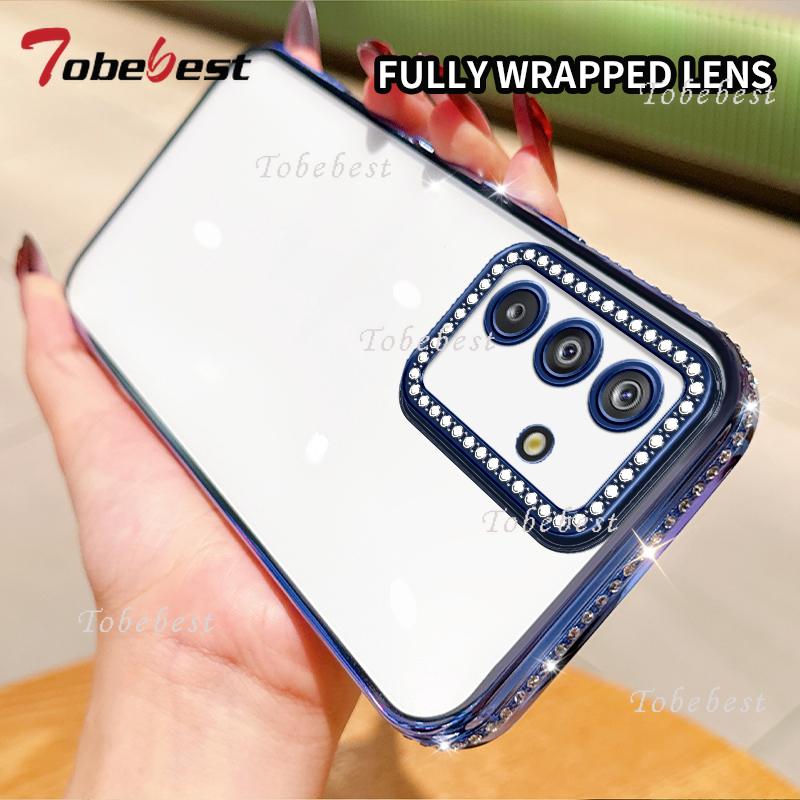 Funda de Silicona Transparente con Chapado de Diamante Para Samsung Galaxy A17 A16 A26 A36 A56 A06 A15 A25 A35 A55 A14 A24 A34 A54 A05 Cubierta