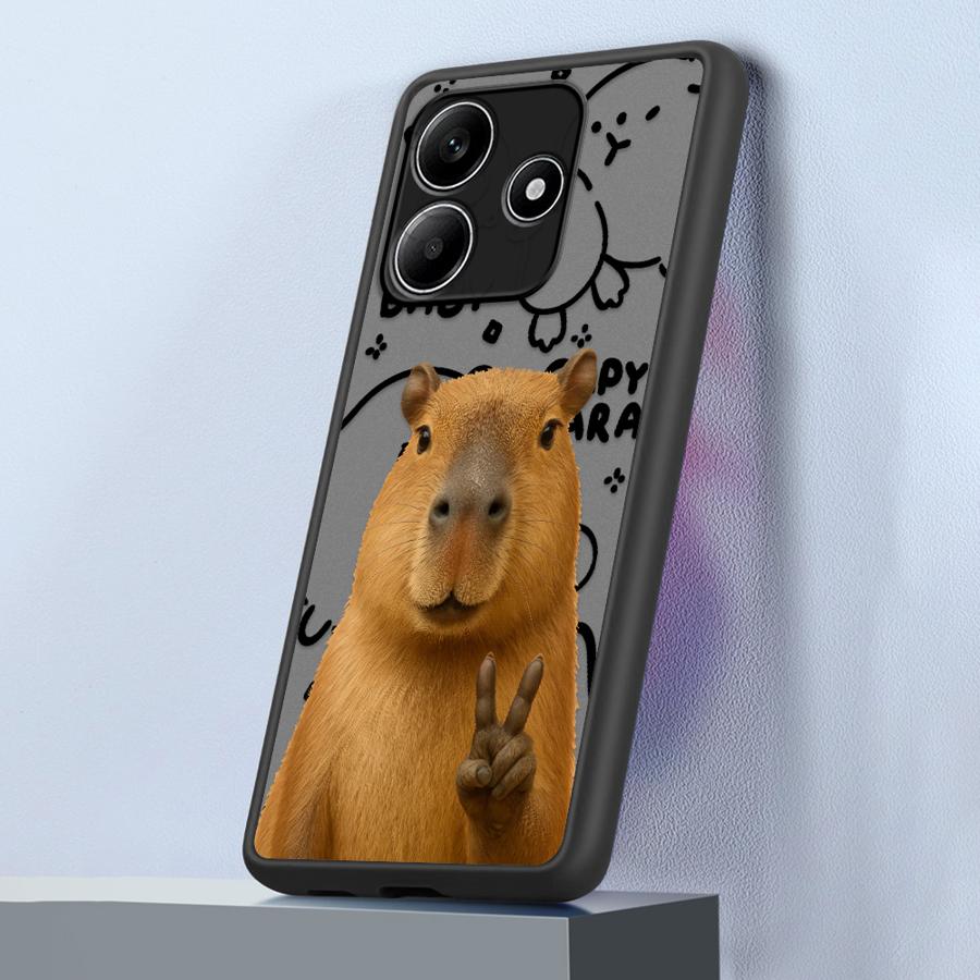 Capybara Cute Fashion Funda Back Phone Cover Case for Xiaomi Redmi Note 14 14C 9S 13C 12 A4 13 Pro Plus 11 10