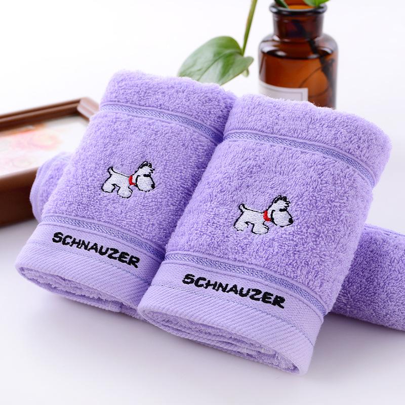 

2 шт. хлопковое детское полотенце для лица, полотенце для рук и полотенце для кончиков пальцев, используется как полотенце для ванной LM фиолетовый