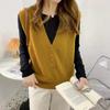 Knitted Vest for Women, New Korean Version, Loose and Stylish Layering Outfit, Sleeveless Sweater, Vest Outfit