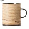 Retro-Kiln-Änderungen Keramikbecher Walnussholzteller Nachmittagstee-Brühbecher Milchbecher Getränkebecher Haushaltsteetassen Wassertassen