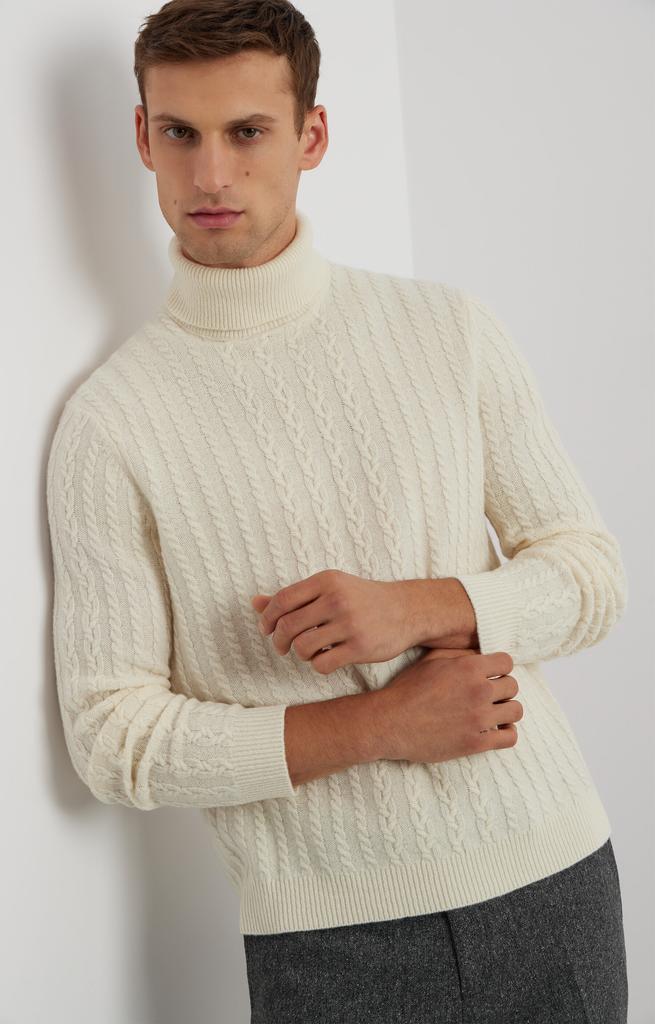 Cable-Knit Turtleneck Xxl