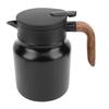 1000ml Capacity Vacuum Insulated Tea Pot Built-in Filter Thermal Beverage Pitcher  Office Use