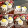 New Mochi Taba Squishy Kawaii Salted Egg Yolk Rice Ball Soft Stress Relief Sensory Fidget Toy Cute Party Gift Kids Birthday Gift