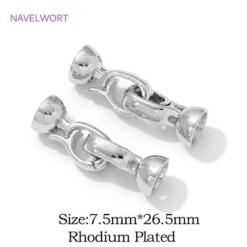 18K Gold Plated Pearl Clasp Fastener Brass Connector Clasps,Clasps For Jewelry Making,DIY Bracelet Jewelry Making Accessories