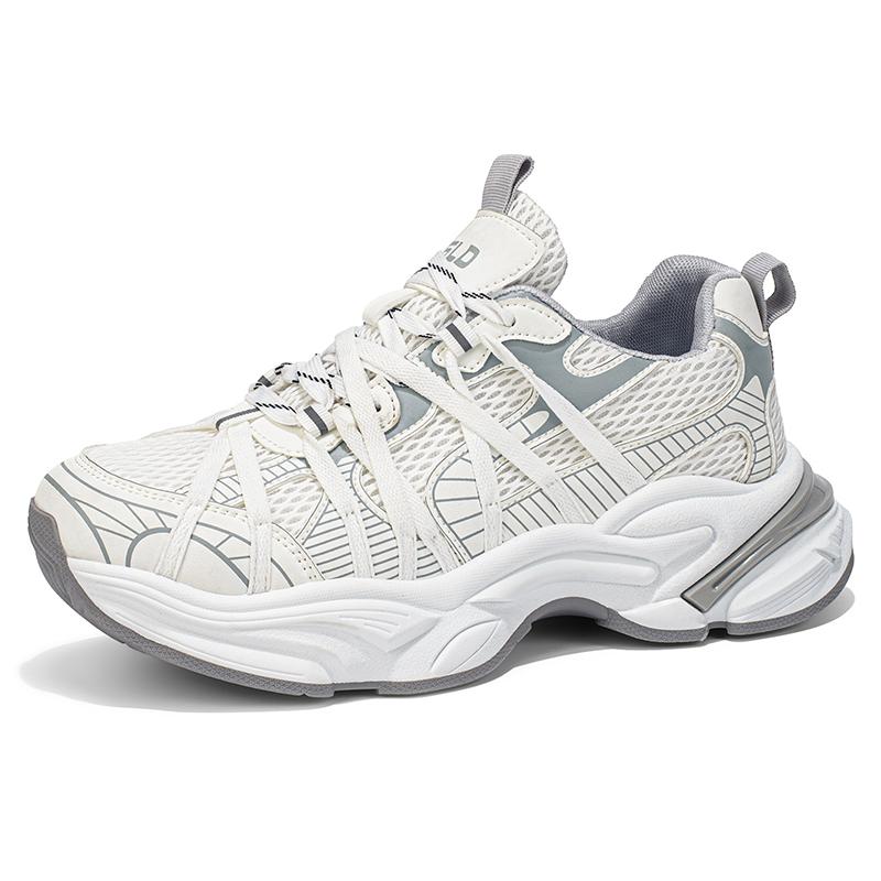 Chunky sneakers four seasons Men's mesh breathable light soft-sole anti-slip comfort outdoor casual walking sports running shoes