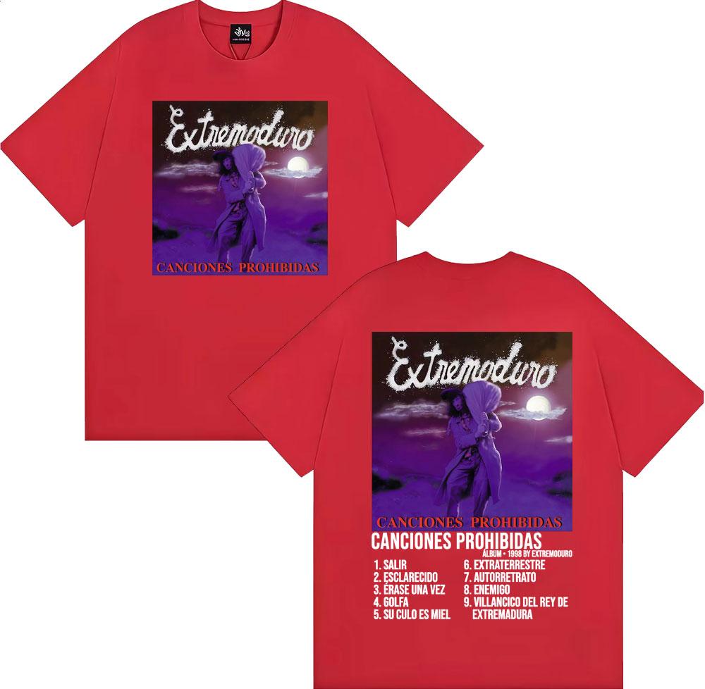 

Rock Extremoduro Canciones Prohibidas Cover T Shirt Unisexs Clothing Harajuku Punk Hip Hop Tshirts High Quality Oversized Tshirt S