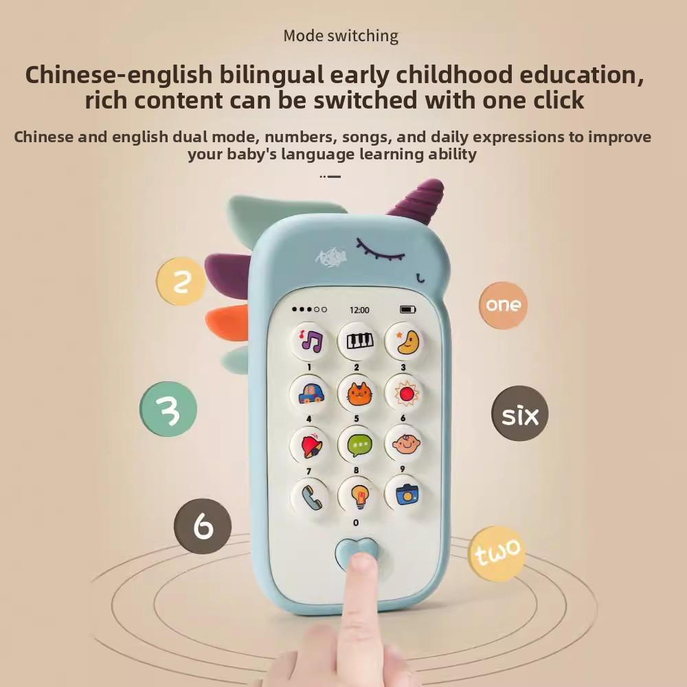 Baby Mobile Phone Toy With Abs Material And Interactive Music For Early Education And Parent Child Play
