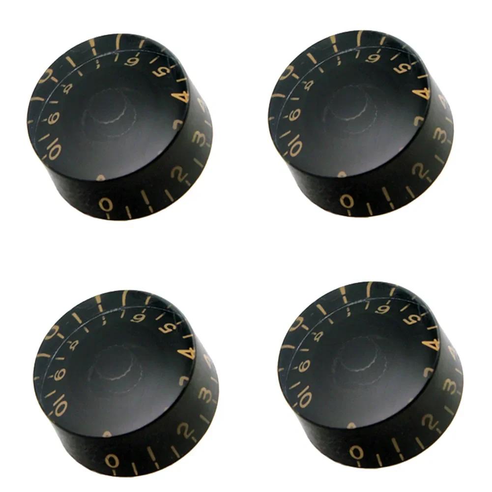 4pcs Electric Guitar Knob Cap Guitar Volume Tone Button Musical Instrument Classic Texture Supplies Parts Accessaries