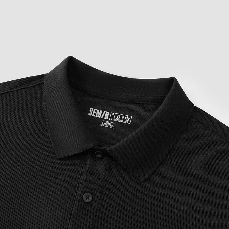 Semir Men's Summer Crisp Lapel Knit Polo Shirt