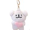 Plush Doll Pendant Lightweight Character Ornament for Kids Adults Gifts Idea pink heart