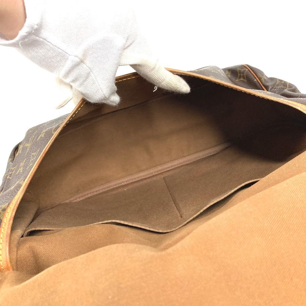 Louis Vuitton M42254 Monogram Saumur 35 Crossbody Flap Bag Shoulder Bag Brown