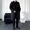 ROMON Men's Mid-Length Hooded Trench Coat