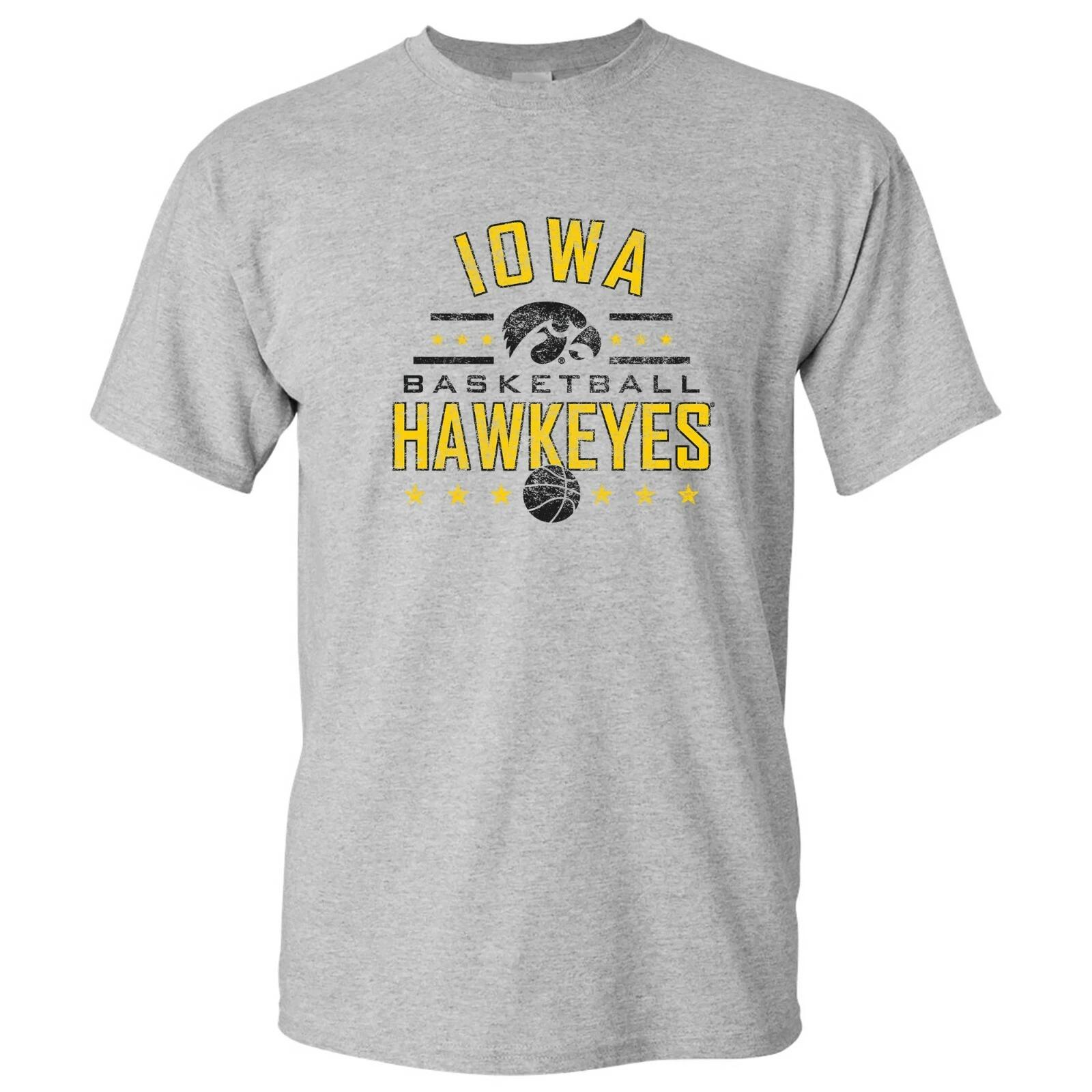 Iowa Hawkeyes Basketball Stars T-Shirt - Sport Grey S