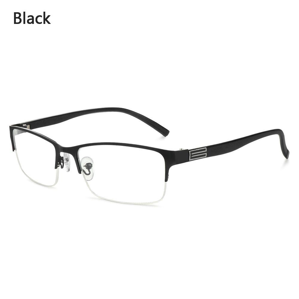 Half Frame Nearsighted Glasses Anti Blue Light Men's Commercial Glasses Finished Nearsighted Glasses Eye Protection with Diopter -10~60