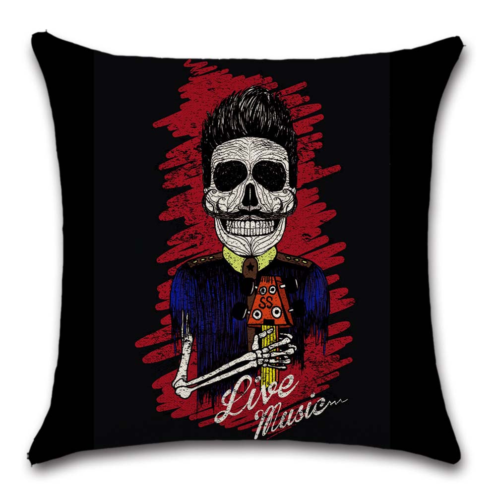 Piraten-Totenkopf-bedruckter Kissenbezug, dekorativ, für Zuhause, Sofa, Stuhl, Autositz, Freund, Kinder, Jungen, Schlafzimmer, Geschenk, Kissenbezug