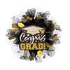 Spring Wreath with Congrats Sign for Indoor and Outdoor Decorations