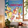Custom Merry Christmas Pattern Tapestry Wall Hanging Boho Aesthetic Wall Blanket For Bedroom Living Room Dorm Home Wall Decor 101543