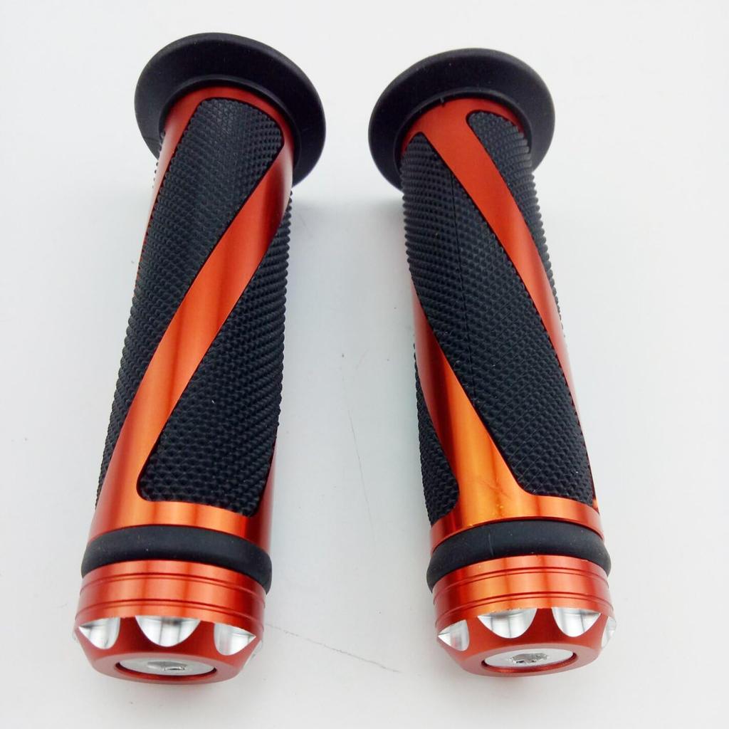 Universal Motorcycle Rubber Gel Handlebar Hand Grips For 7/8" Bar End Handle Bars Sports Bikes