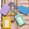 Solid Color Luggage Tag Luggage Identification Tag Anti-lost Identification Tag Silicone Name Tag Listing Suitcase Boarding Pass