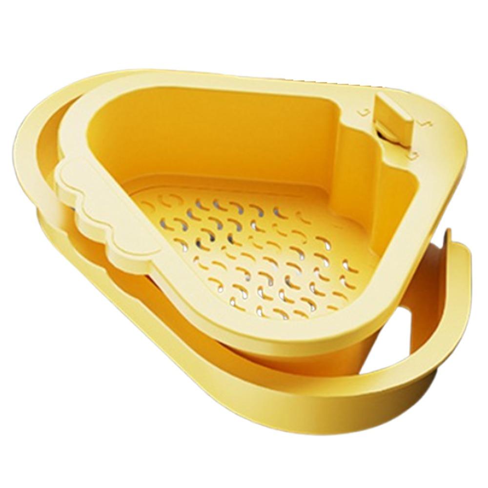 Creative Sink Strainer Basket Triangle Automatic Dumping Filter Basket  Bathroom