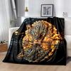 1pc Leopard Reflection Blanket Cartoon Throw for Home Decor, Gift Idea, All Seasons Use .B002