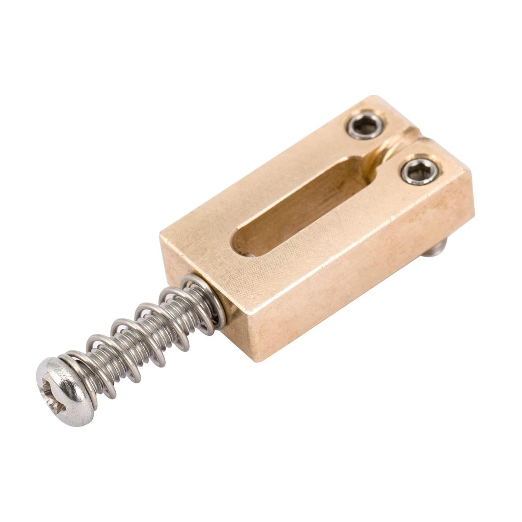 Musiclily Ultra Brass Bridge Saddles for ST Telecaster Electric Original Color of 10.5mm Strat/TL Guitars, (Set 6)