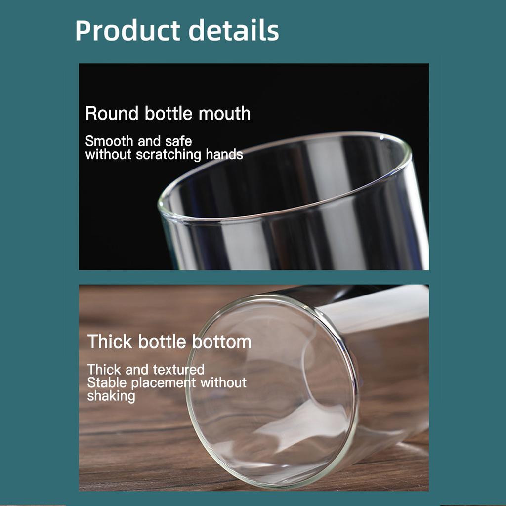 Clear Glass Flower Vase Tabletop Borosilicate Vases Floral Arrangements for Home Office Wedding Table