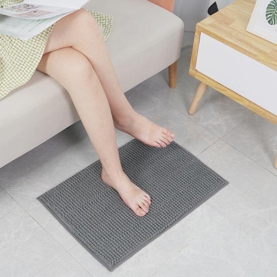 Chenille Badmat Absorberend Microvezel Vloermat Wasbaar Zacht Badkamertapijt Sneldrogend Vloerkleed voor Douche Badkamermeubel Badkuip