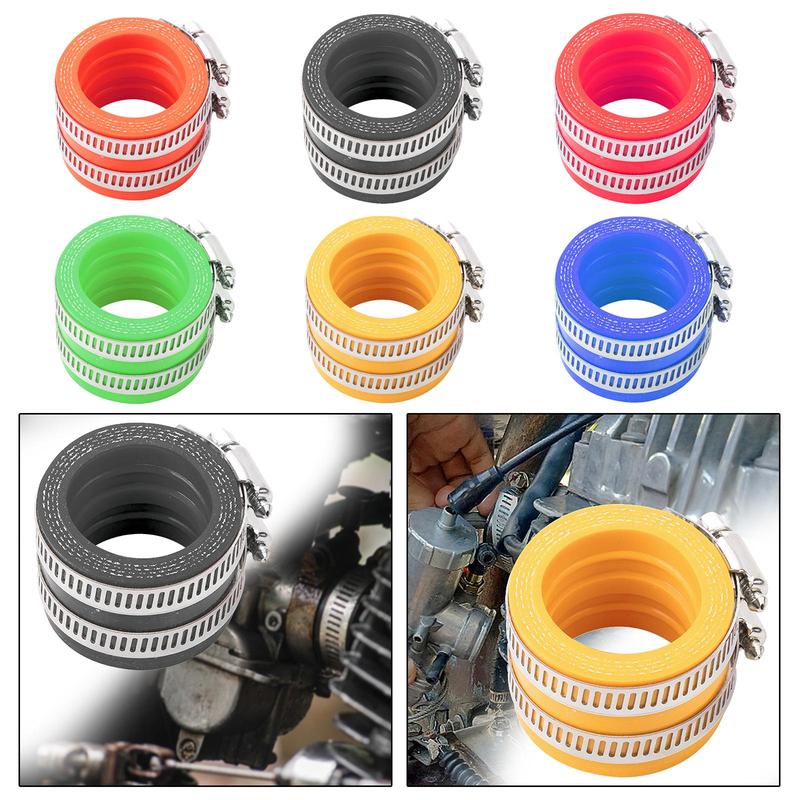 Silicone Carburetor Adapter Interface Heat Resistant Motorcycle Air Intake Pipe Fastener for ZSDTRP MIKUNI KOSO PWK Scooter ATV
