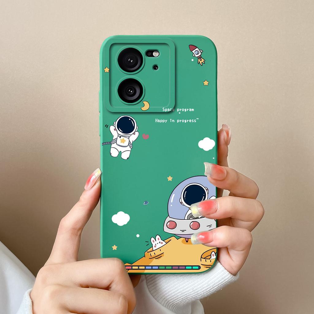 For Xiaomi 13T Pro Phone Case Cool Bear High Quality Liquid Silicone Full Coverage Anti Drop Funny Bumper For Xiaomi13T 13TPro