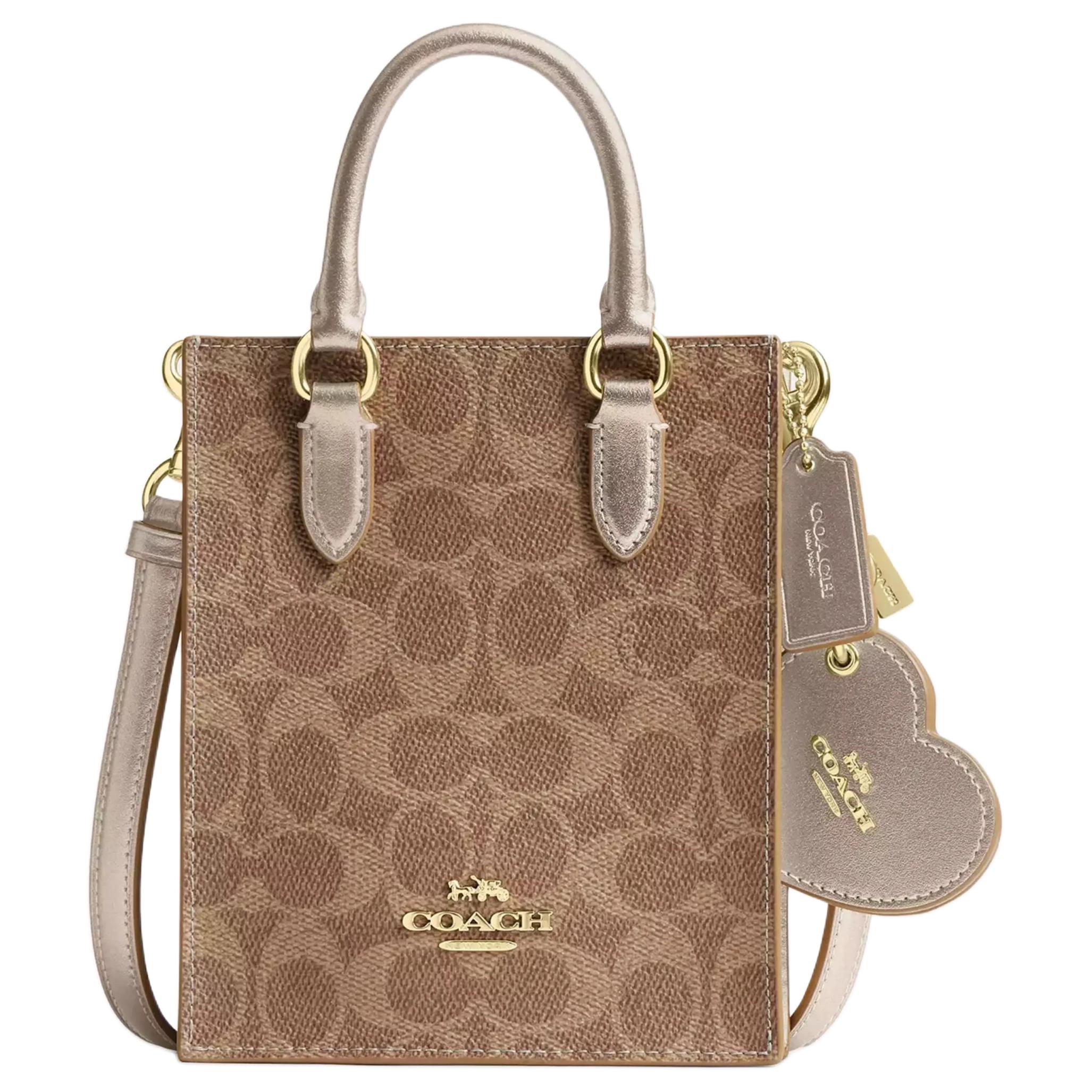 Coach Boxed Classic Monogram Pattern Coated