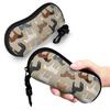 Horse Breeds Pattern Shell Glasses Case Protector Sunglasses Box Women Men Soft Eyeglasses Bag Pouch