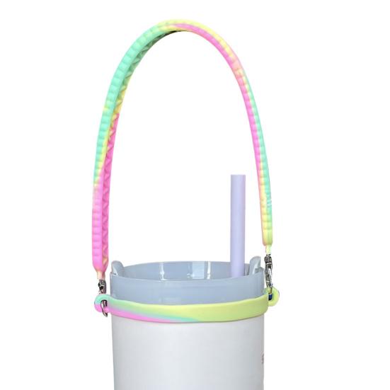 2ks silikonový popruh na láhve na vodu Držák na vodu s dlouhou životností Nastavitelný protiskluzový popruh