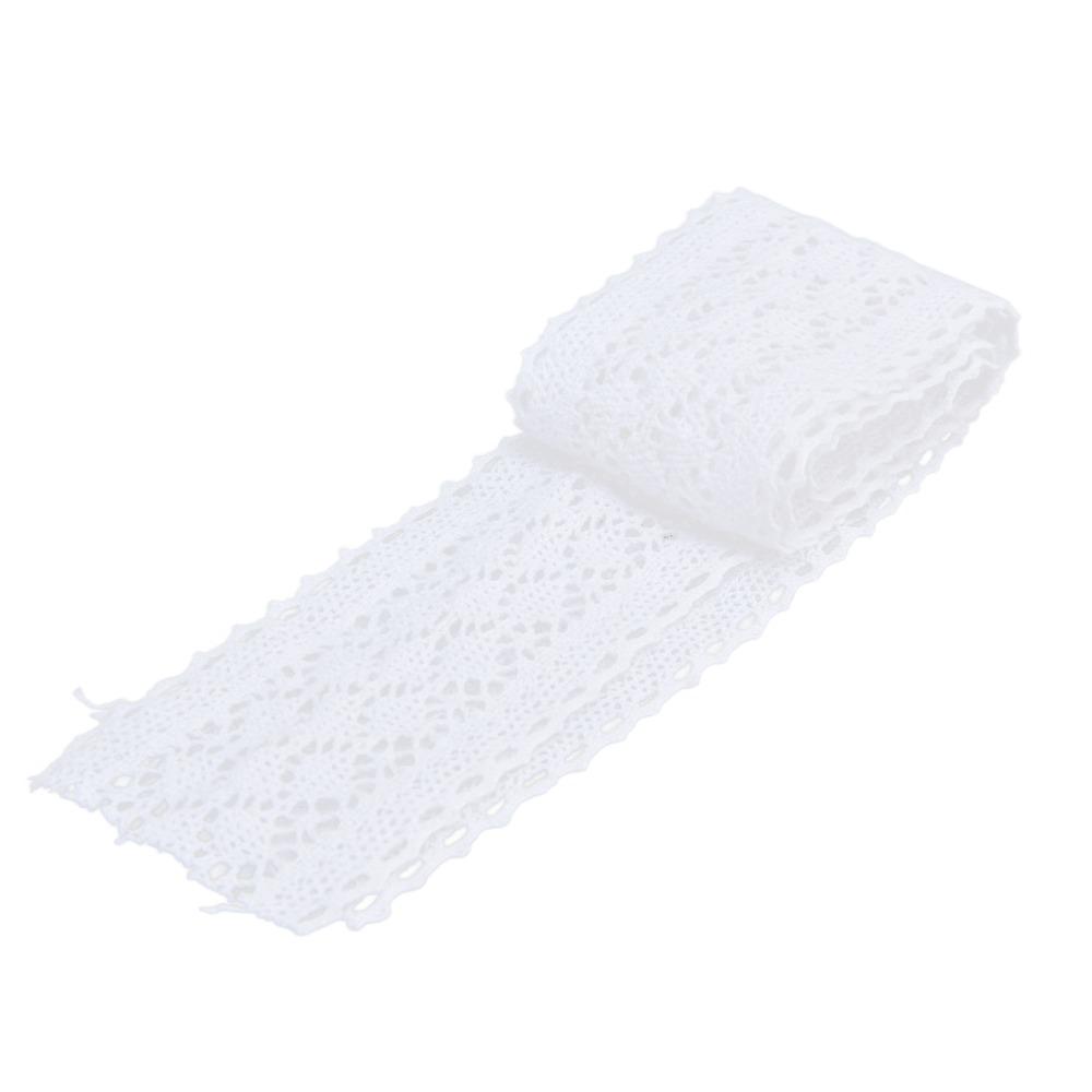 1pcs 10 Yards Lace Trim Cotton Threa Cotton Lace Vintage Lace Ribbon For DIY Crafts