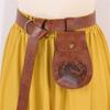 Wear Resistant Medieval Style Waist Pouch 2 Piece Set Key Holder Phone Bag For Hiking Festivals Daily Essential