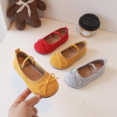 Children Leather Shoes for Girls Spring Autumn New Fashion Korean Soft Bottom Anti-slippery Versatile Princess Flats