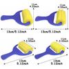 4pcs Plastic Bow-shaped Painting Sponges with Diverse Patterns - DIY Oil Painting Roller Brushes for Art Creation, Handmade Craf