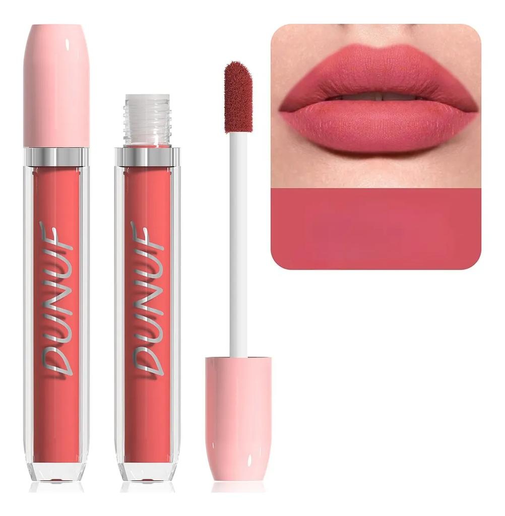 Dunuf Waterproof Matte Lip Gloss Does Not Transfer