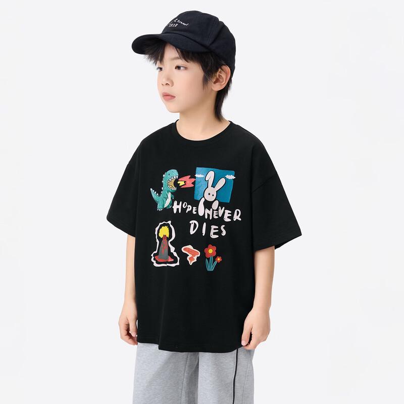Boys' Casual Cartoon Print Short Sleeve T-Shirt